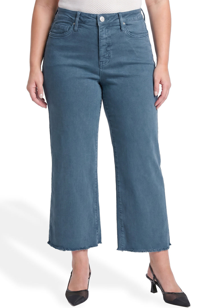 Plus Chloe High Rise Cropped Wide Leg Jeans