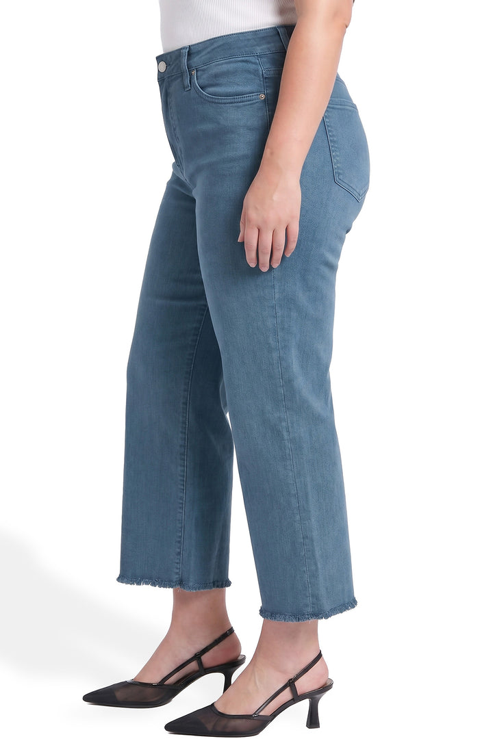 Plus Chloe High Rise Cropped Wide Leg Jeans