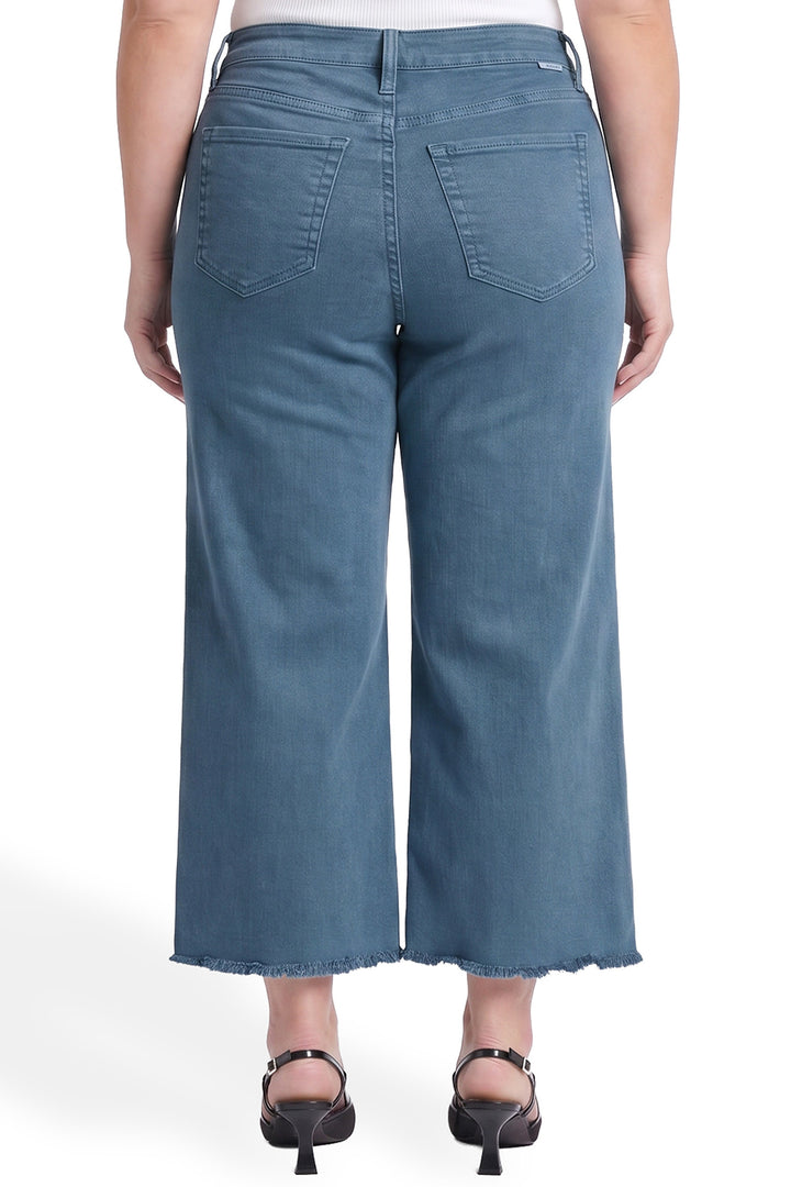 Plus Chloe High Rise Cropped Wide Leg Jeans