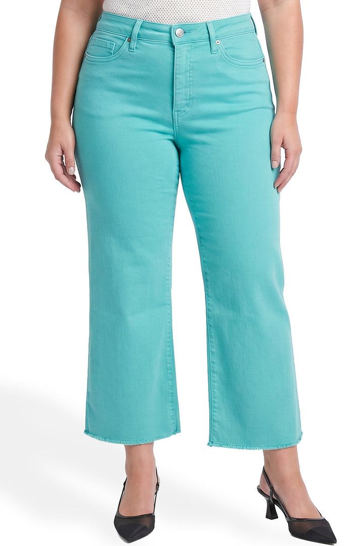 Plus Chloe High Rise Cropped Wide Leg Jeans