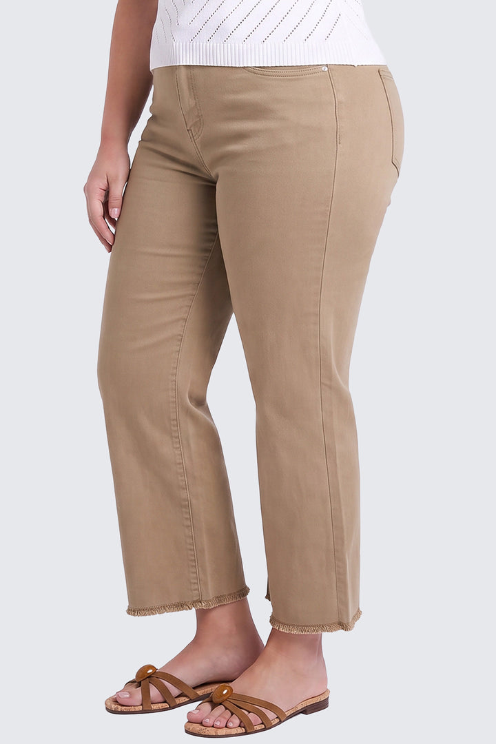 Plus Chloe High Rise Cropped Wide Leg Jeans
