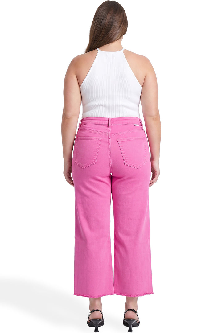 Plus Chloe High Rise Cropped Wide Leg Jeans