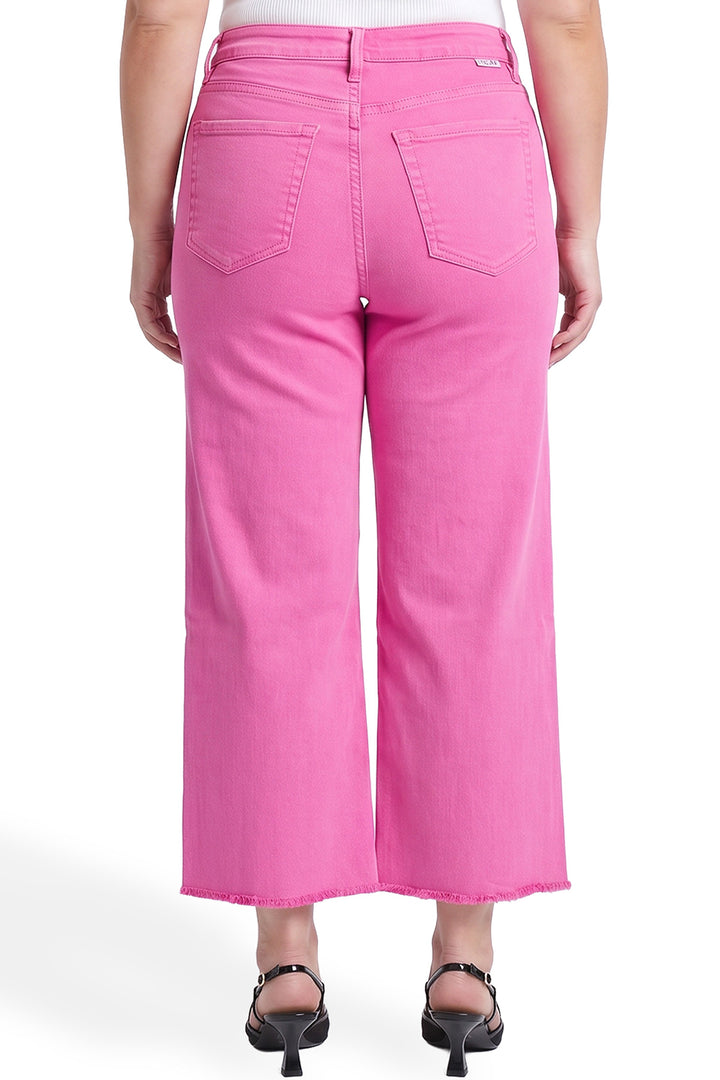Plus Chloe High Rise Cropped Wide Leg Jeans