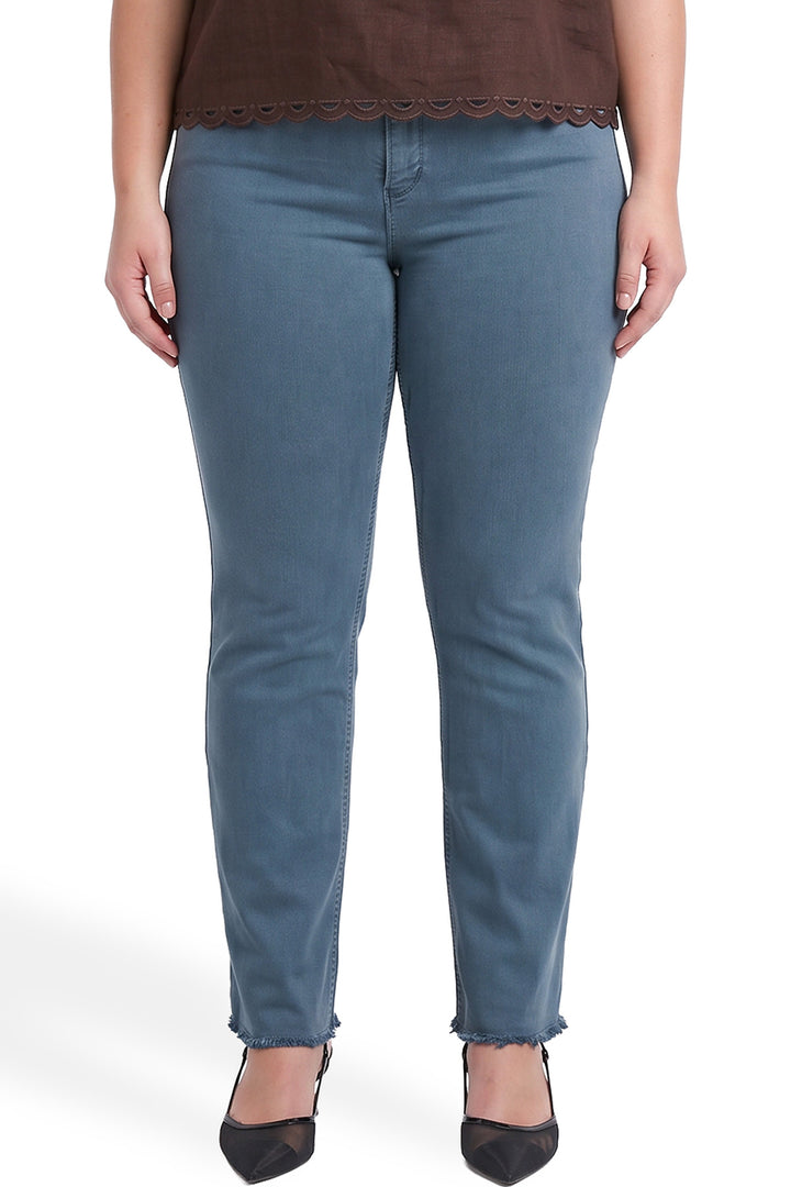 Plus Chloe High Rise Frayed Wide Leg Pants