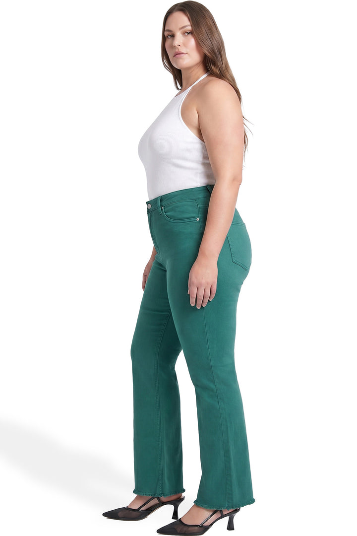 Plus Chloe High Rise Frayed Wide Leg Pants
