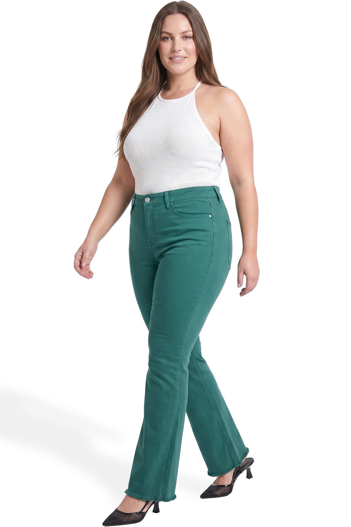 Plus Chloe High Rise Frayed Wide Leg Pants