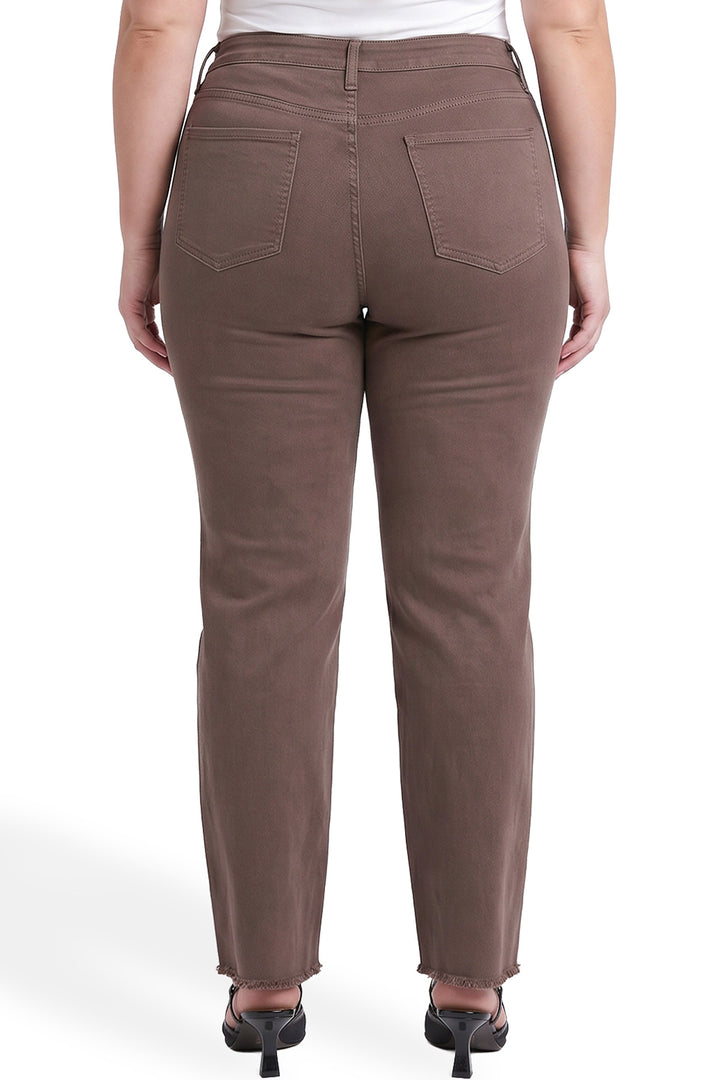 Plus Chloe High Rise  Frayed Wide Leg Pants