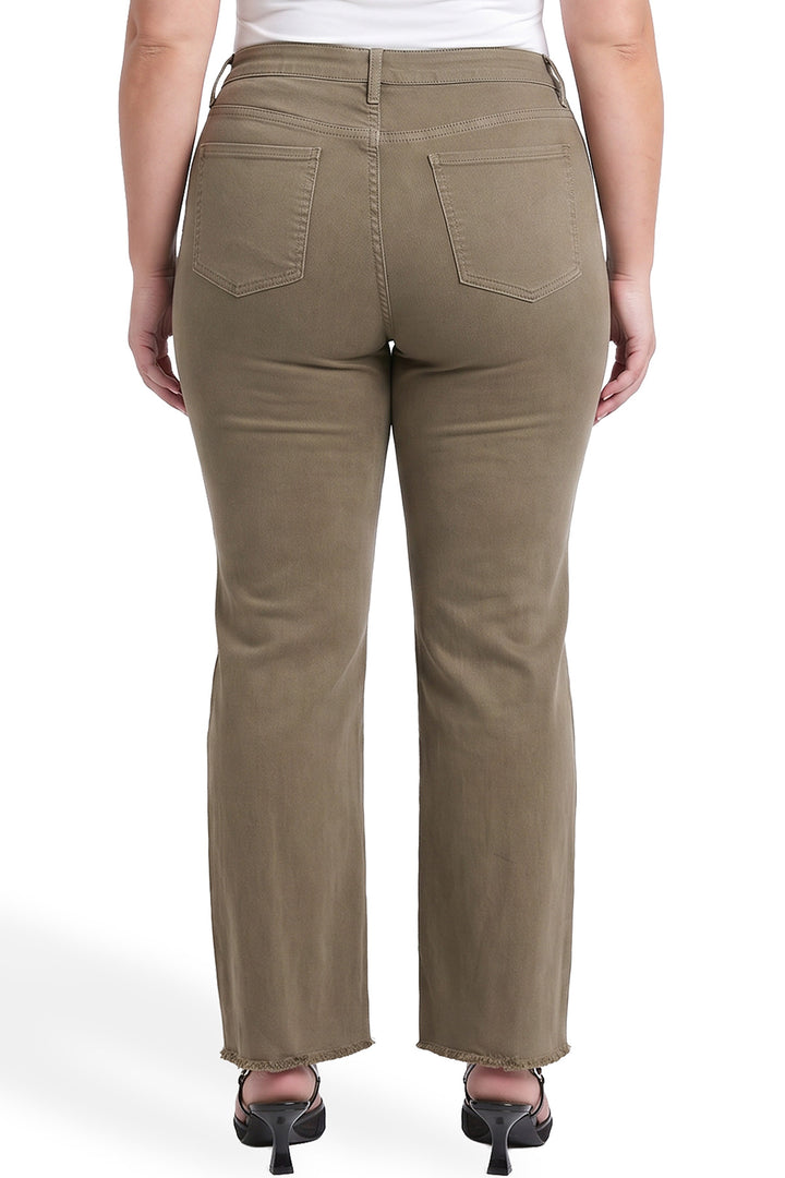 Plus Chloe High Rise Frayed Wide Leg Pants