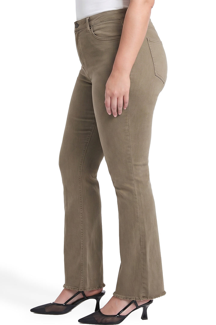 Plus Chloe High Rise Frayed Wide Leg Pants