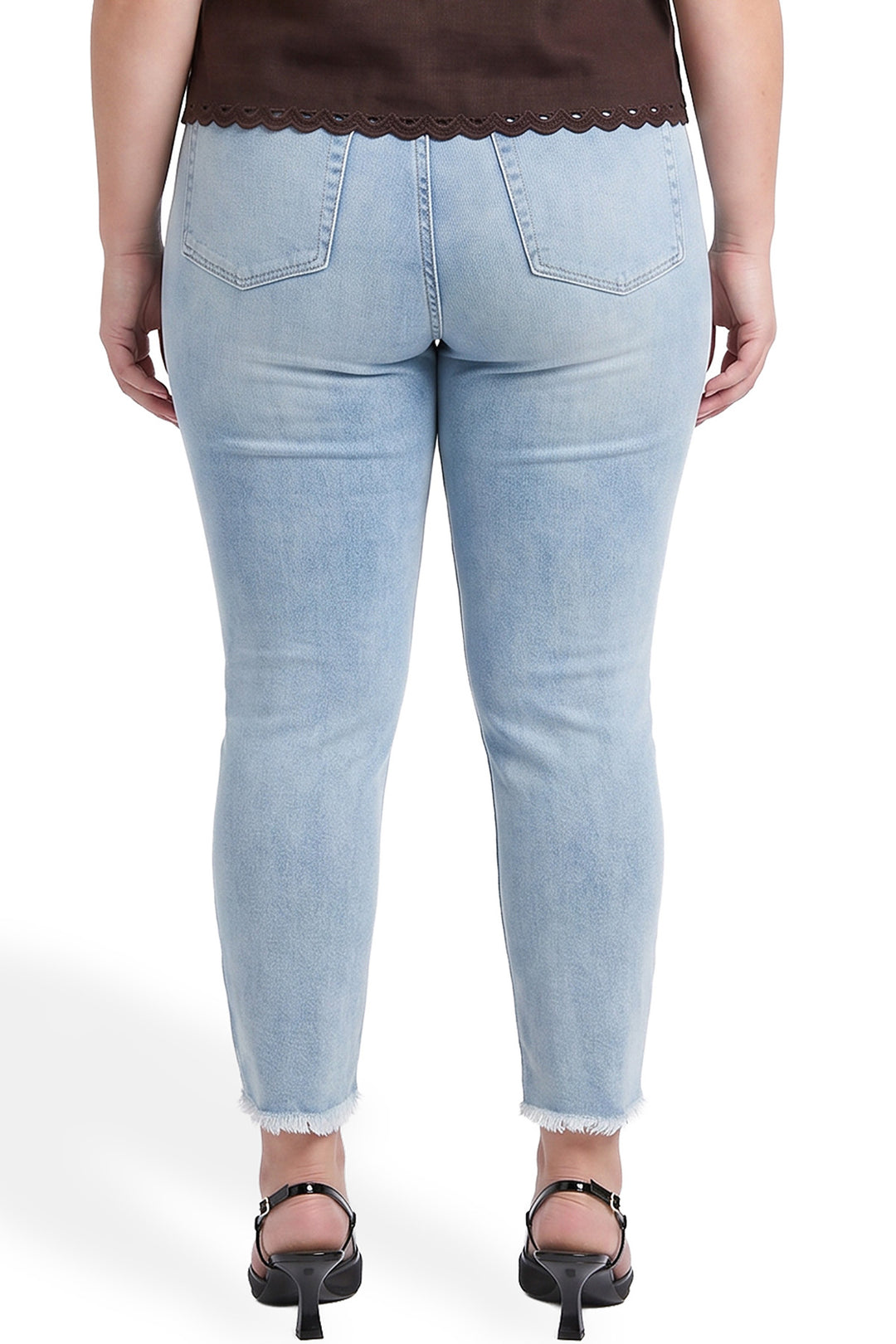 Plus Dylan High Rise Cropped Straight Leg Jeans