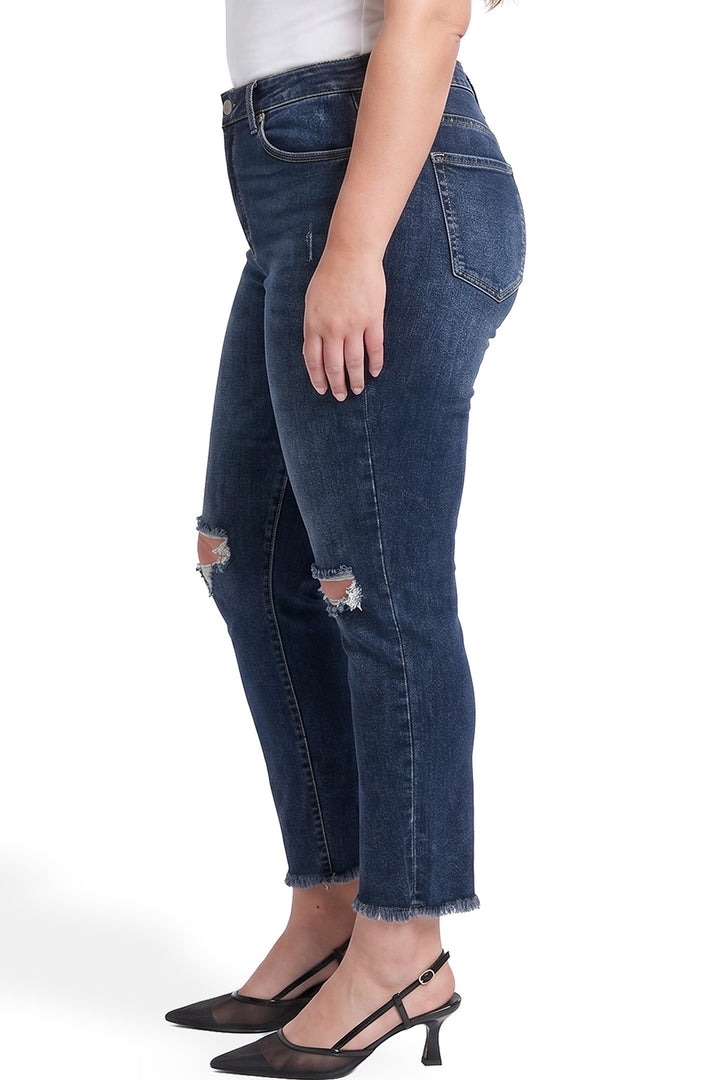 Plus Dylan High Rise Cropped Straight Leg Jeans