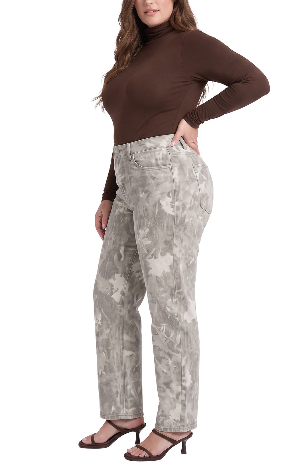 Plus Stella Barrel Printed Jeans