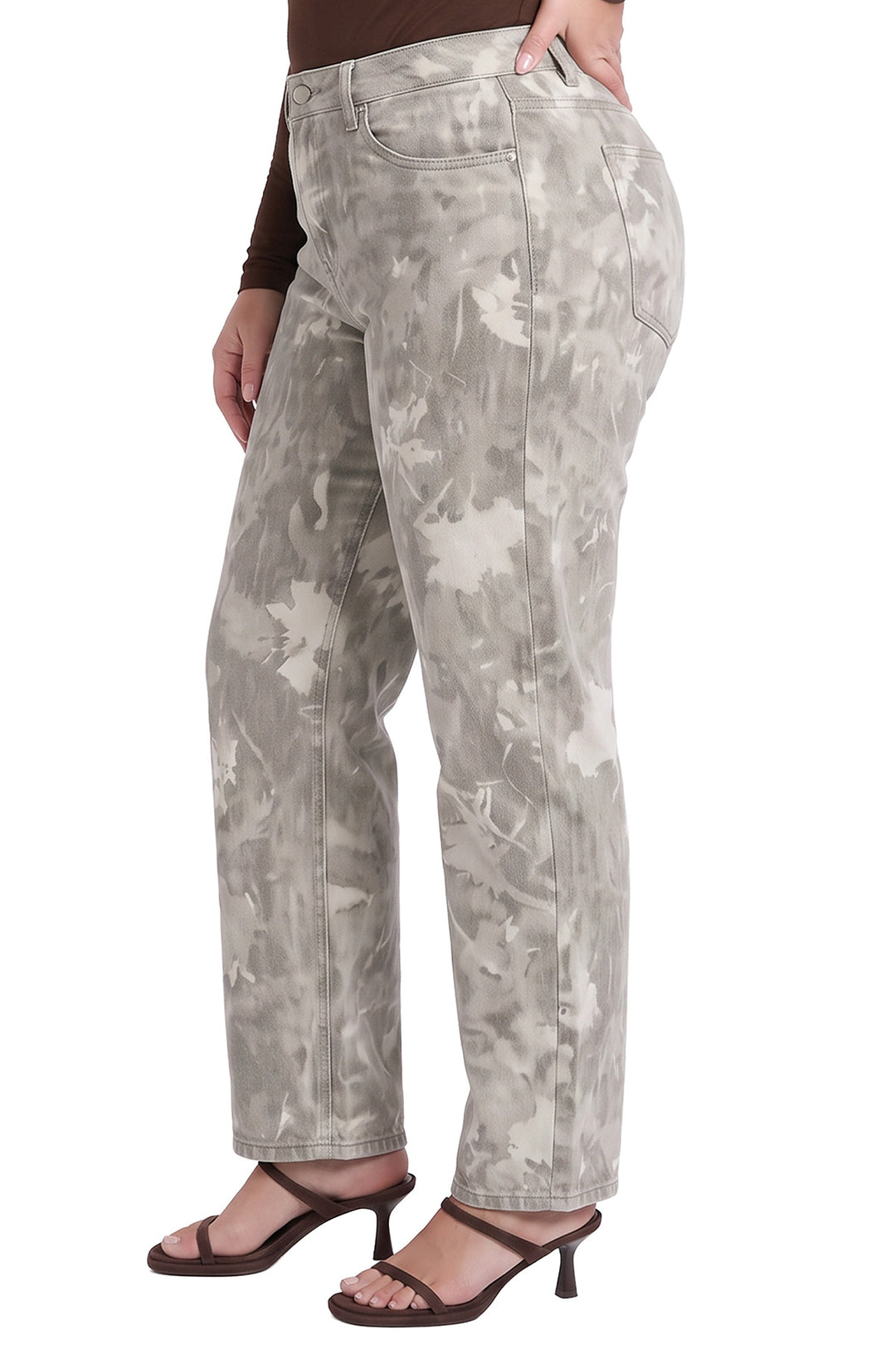 Plus Stella Barrel Printed Jeans