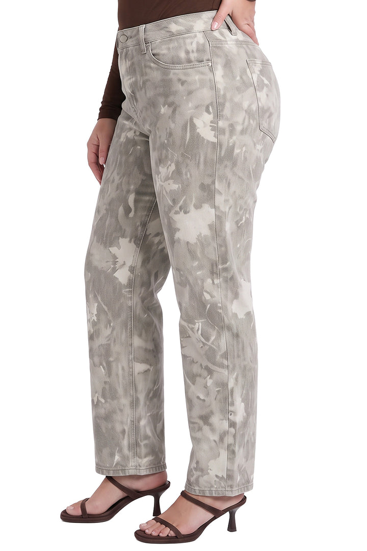 Plus Stella Barrel Printed Jeans