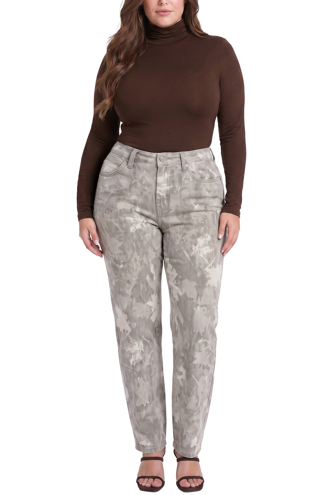 Plus Stella Barrel Printed Jeans