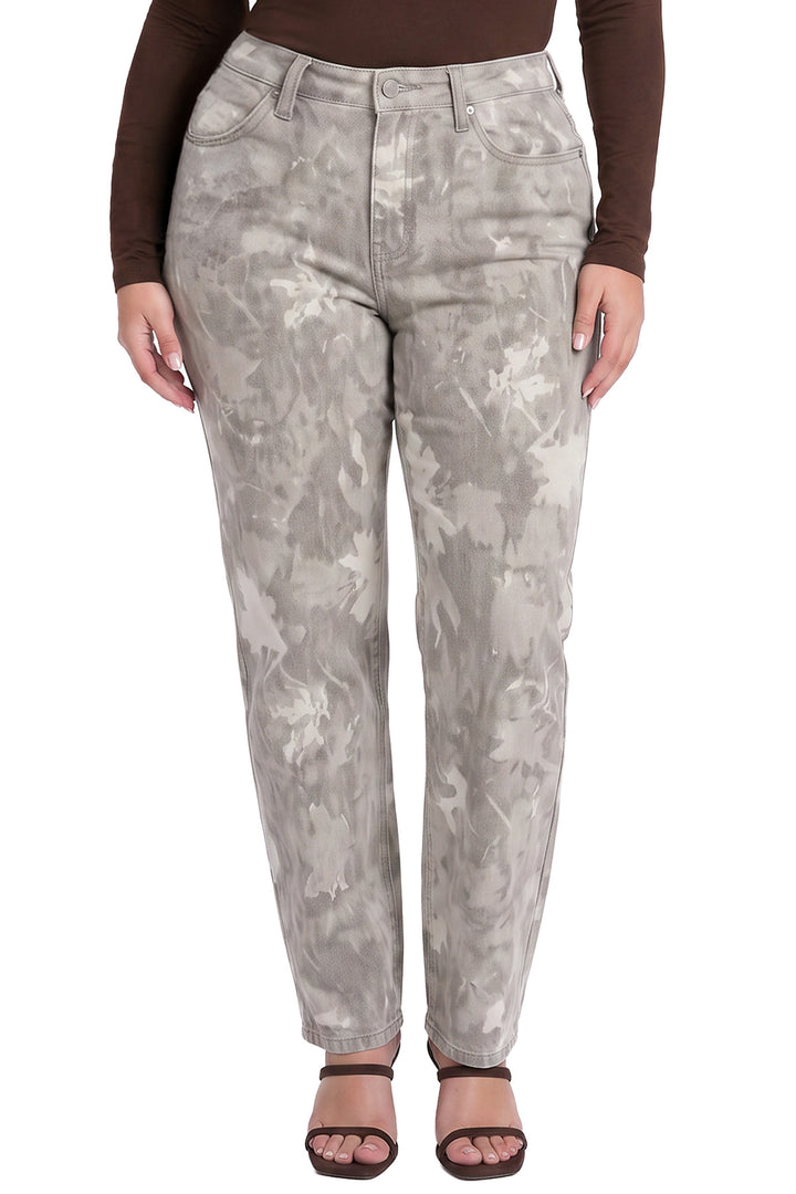 Plus Stella Barrel Printed Jeans
