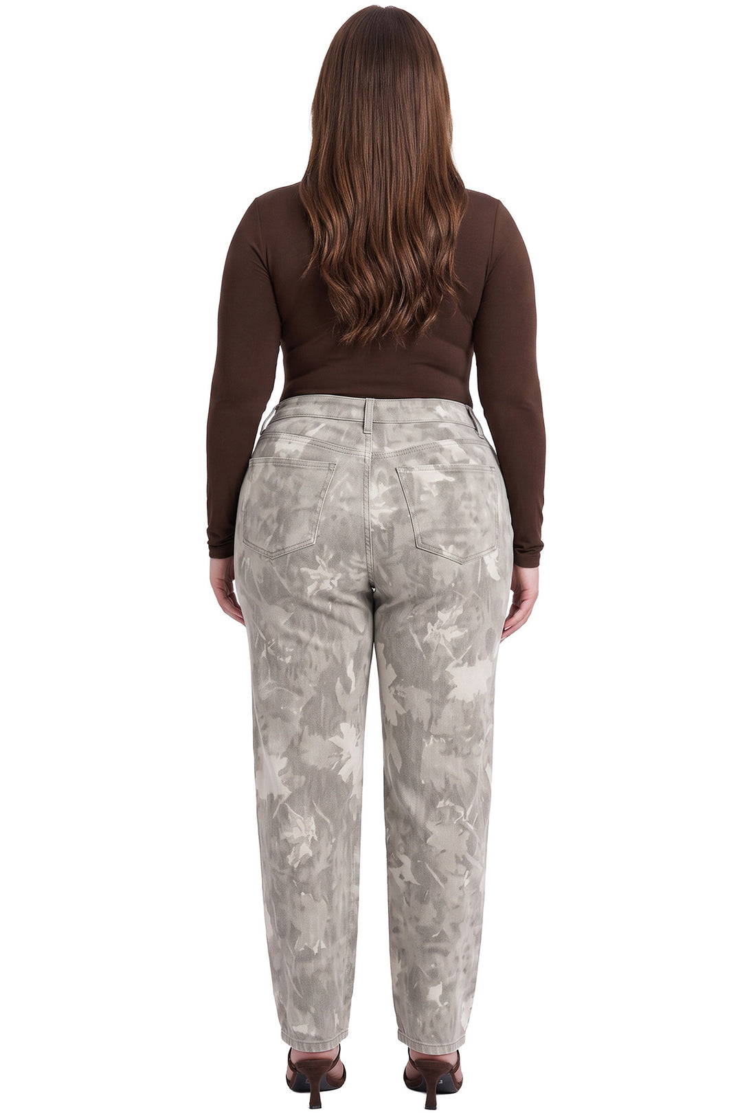 Plus Stella Barrel Printed Jeans