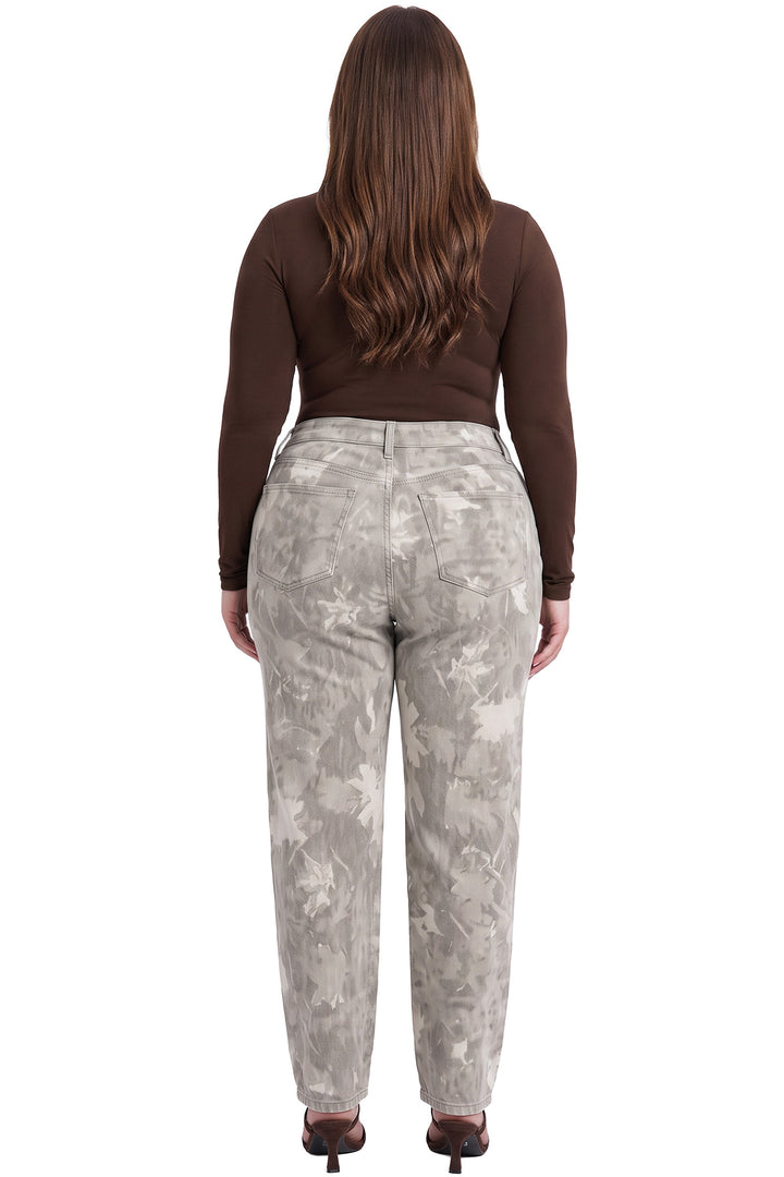 Plus Stella Barrel Printed Jeans