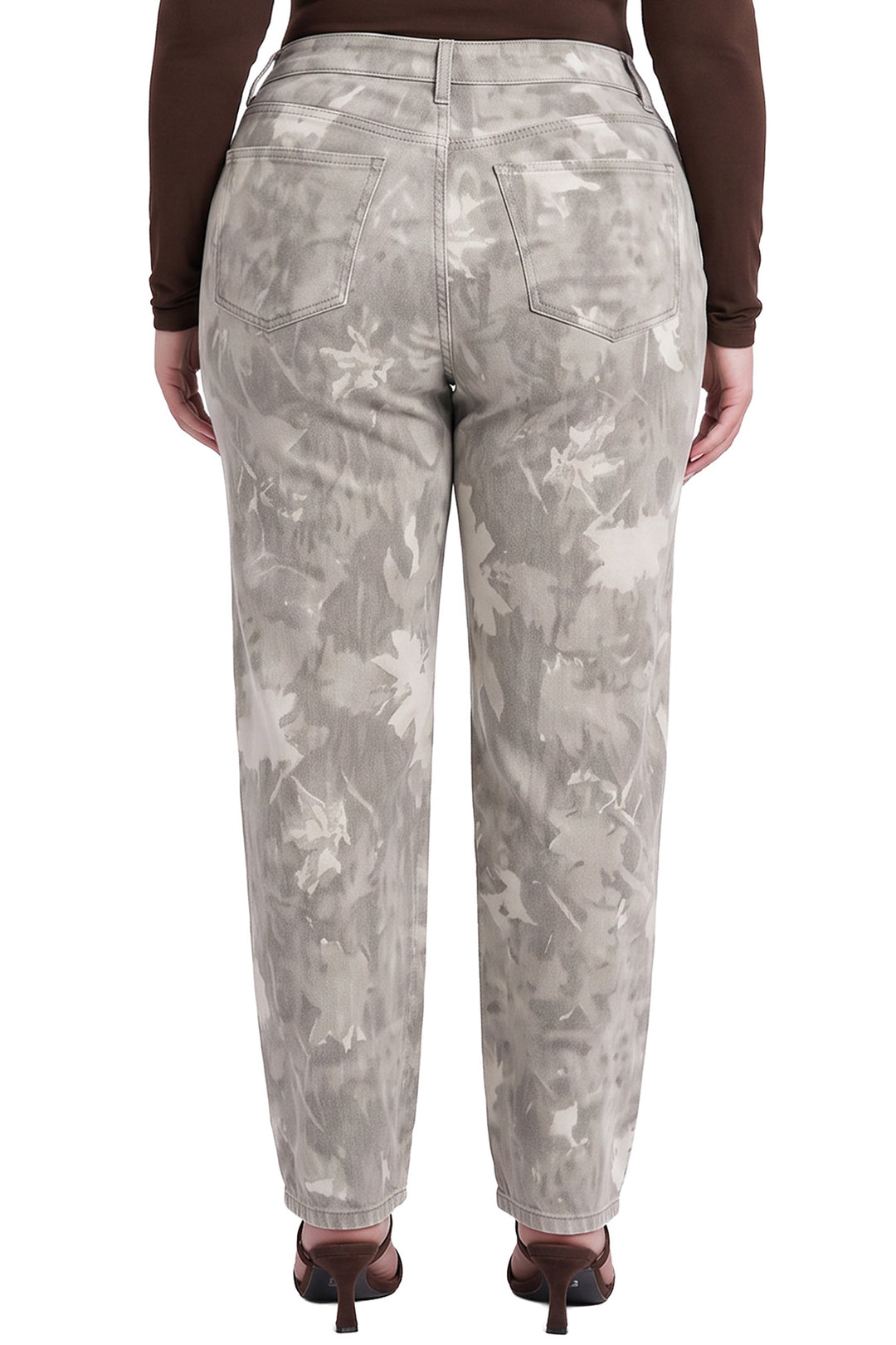 Plus Stella Barrel Printed Jeans