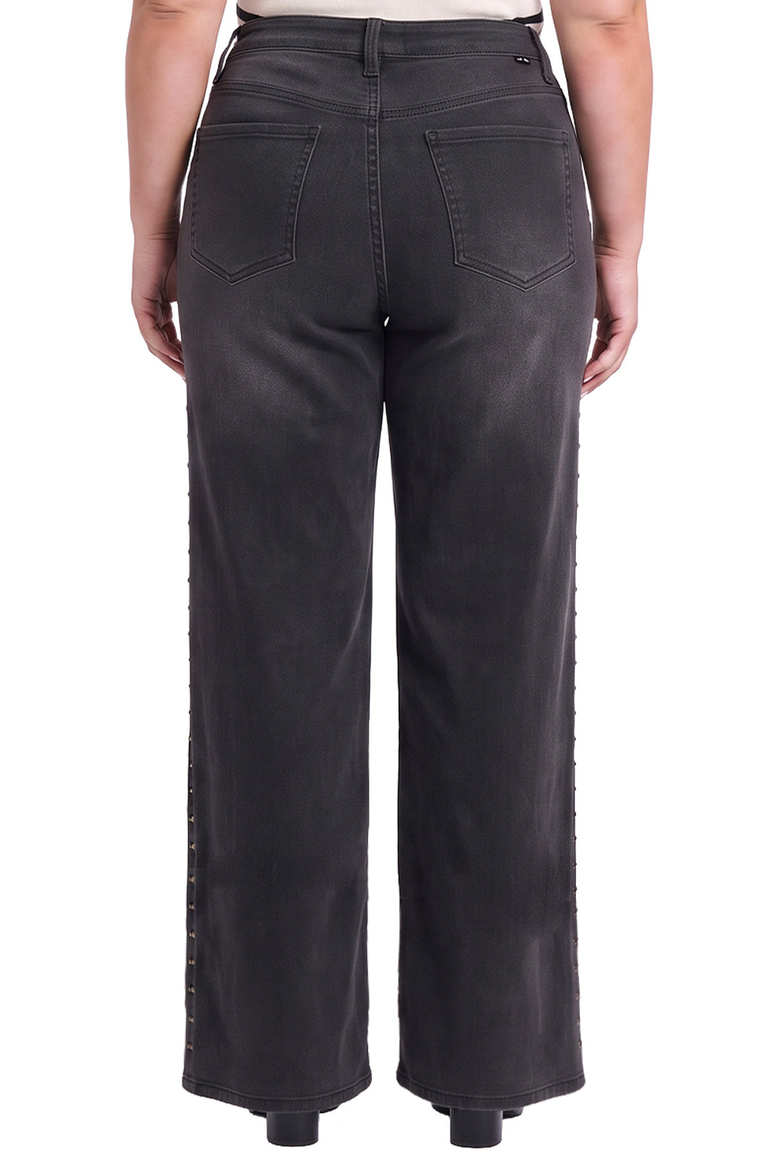 Women's Plus Chloe Wide Leg With Studs Jeans