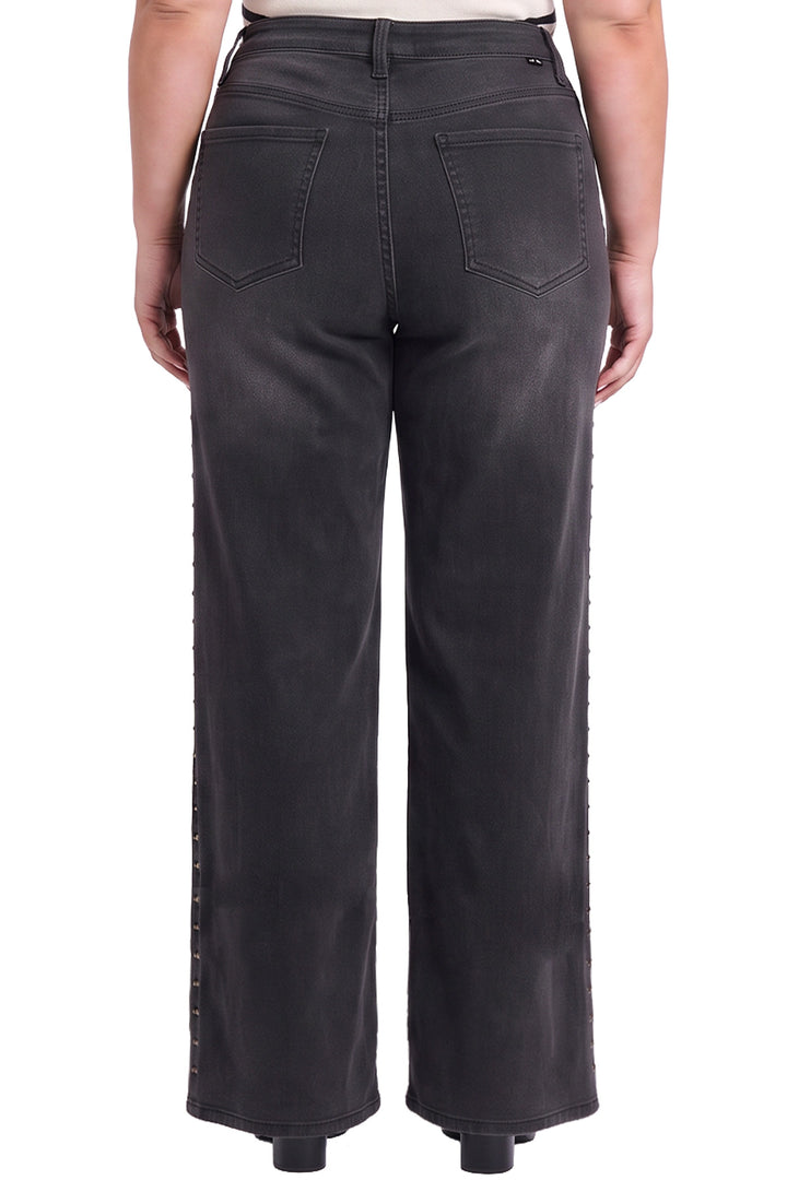 Women's Plus Chloe Wide Leg With Studs Jeans