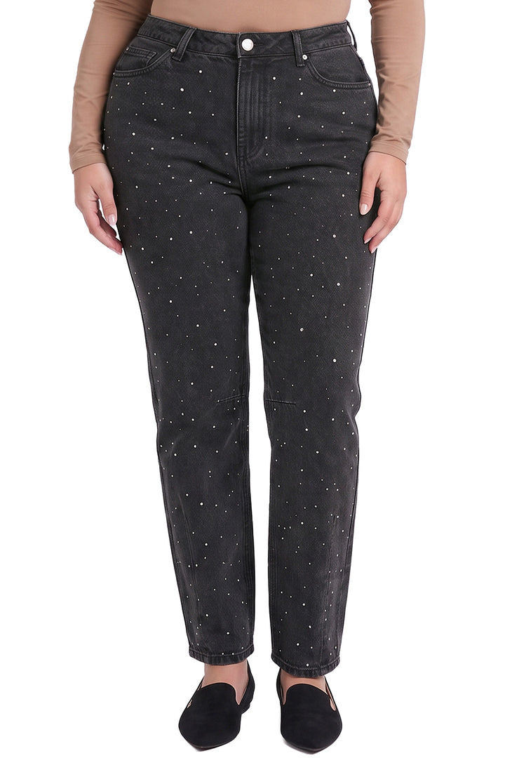 Plus Stella Barrel Studded Jeans
