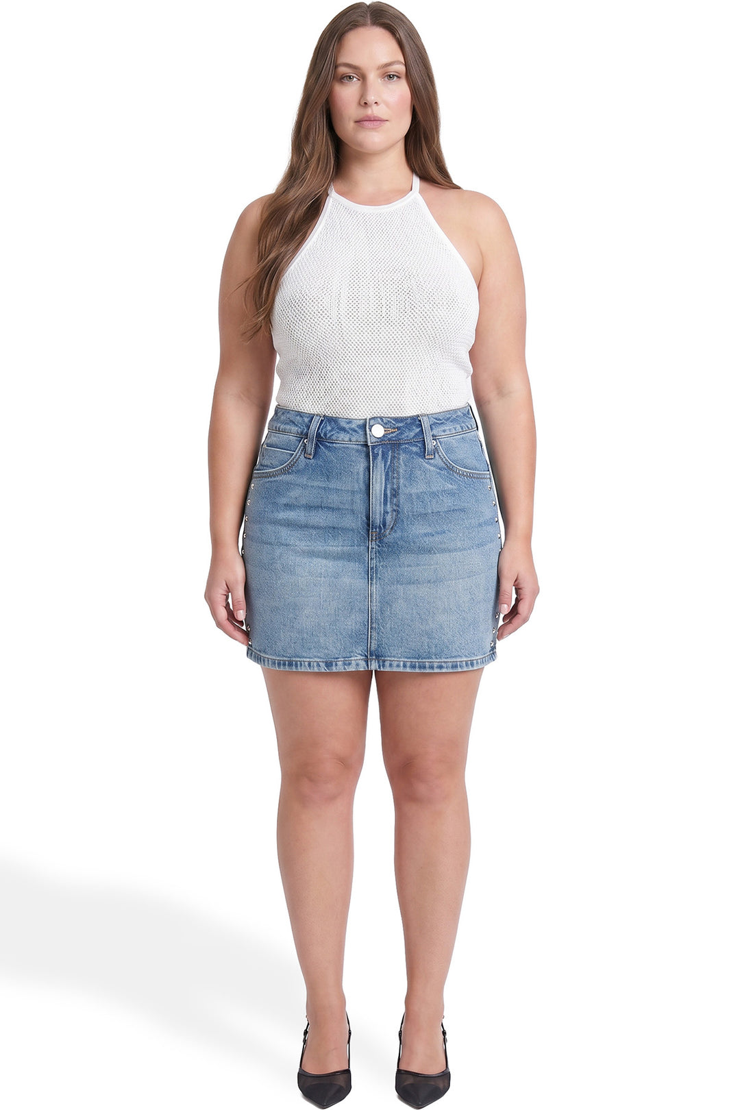 Plus Studded Skort