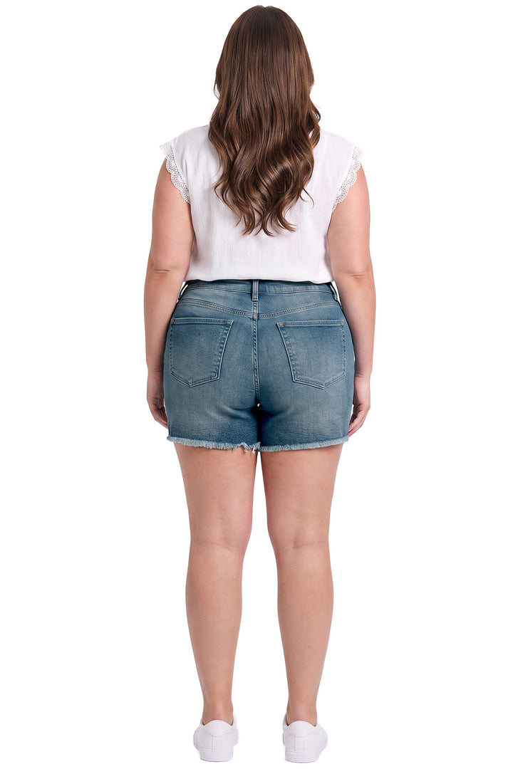 Plus Essential Fray Hem Short
