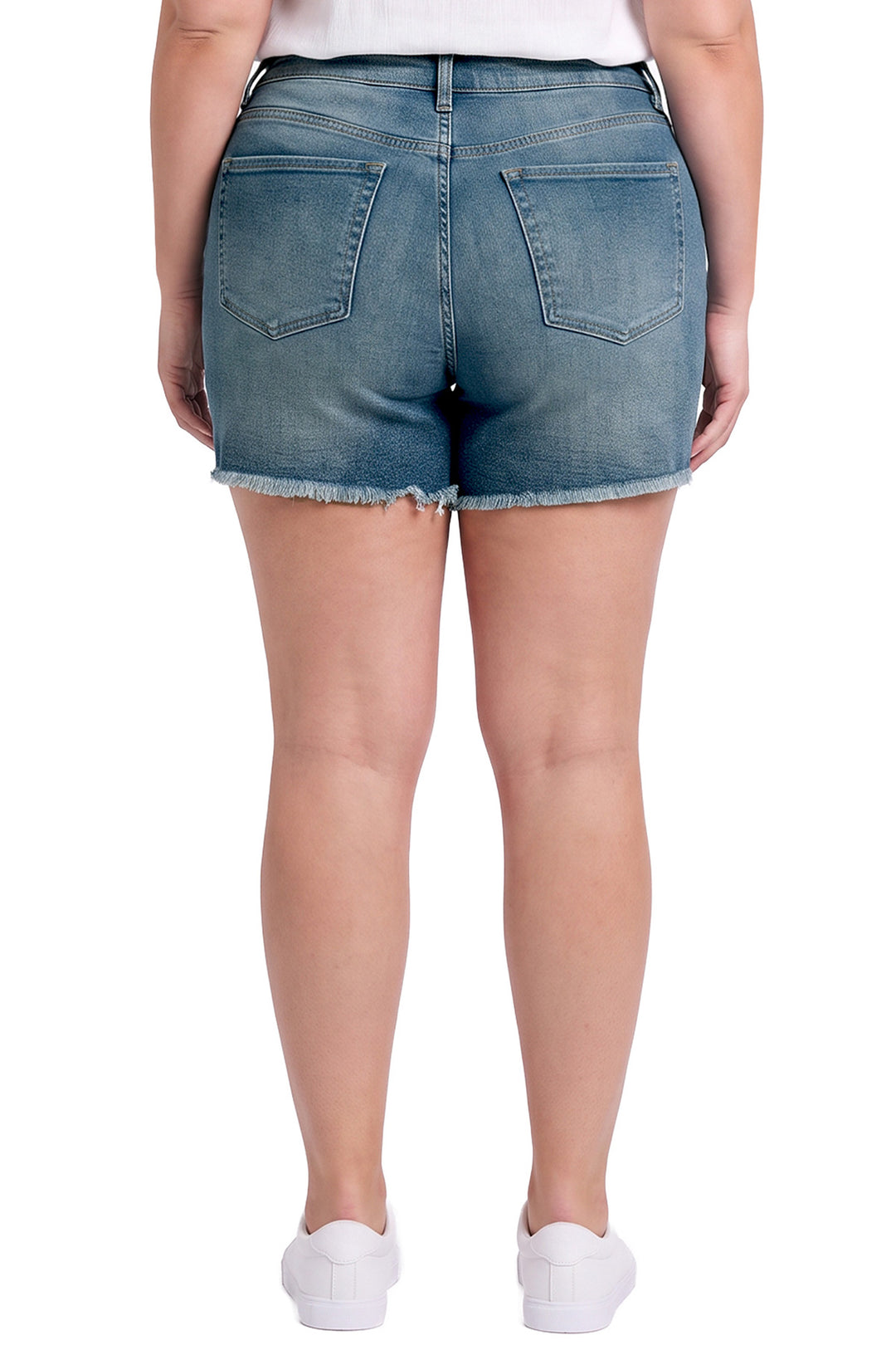 Plus Essential Fray Hem Short